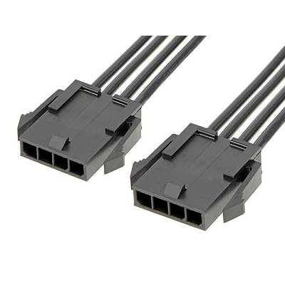 Crni, tro-polni kabel s dva identična konektora na krajevima, pogodan za povezivanje računalne hardverske opreme.