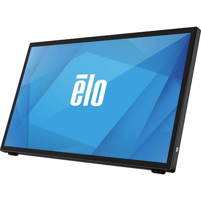 Plavi monitor s natpisom 'elo' na zaslonu.