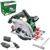 Bosch Home and Garden UniversalCirc 18V-53 set akumulatorske kružne pile Dubina reza maks. (90°) 53 mm uklj. akumulator, uklj. punjač 18 V 2.5 Ah