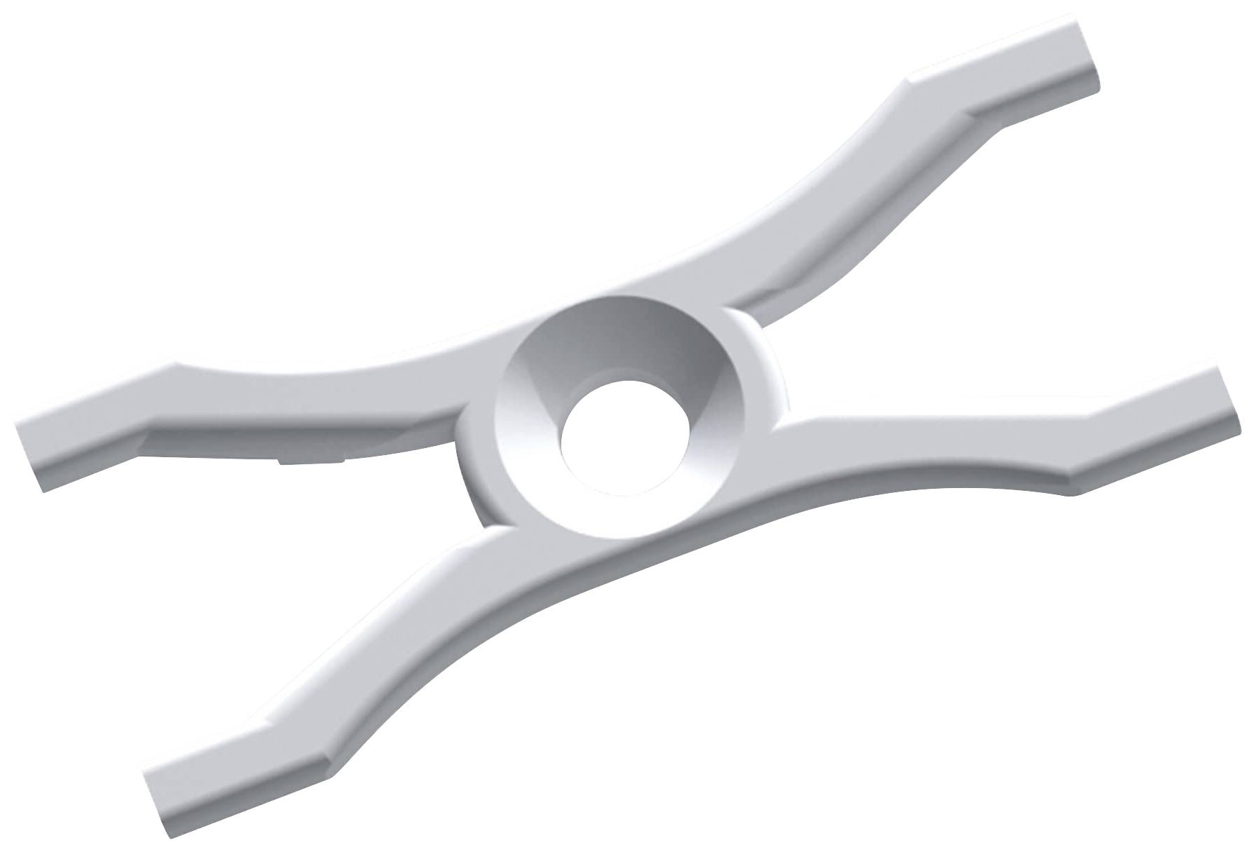 Deko Light 980023 Montageclip, Set (2 Stk.) Mounting clip Kunststof (b x h x d) 13 x 3.20 x 32 mm 2 stuk(s)