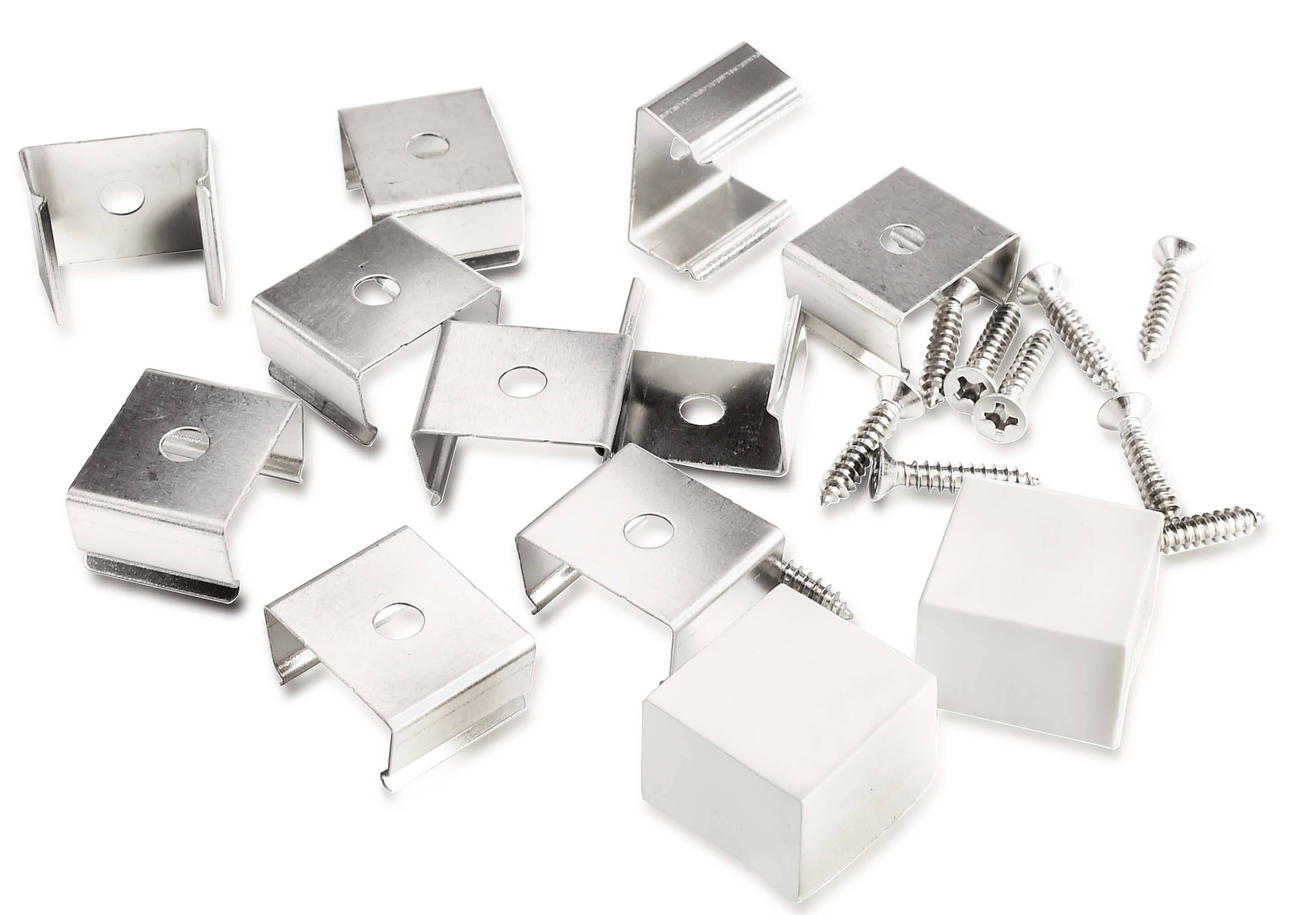 Deko Light 930533 Montageset für D Flex Line 16,0 x 15,0 mm Montageset RVS 1 stuk(s)