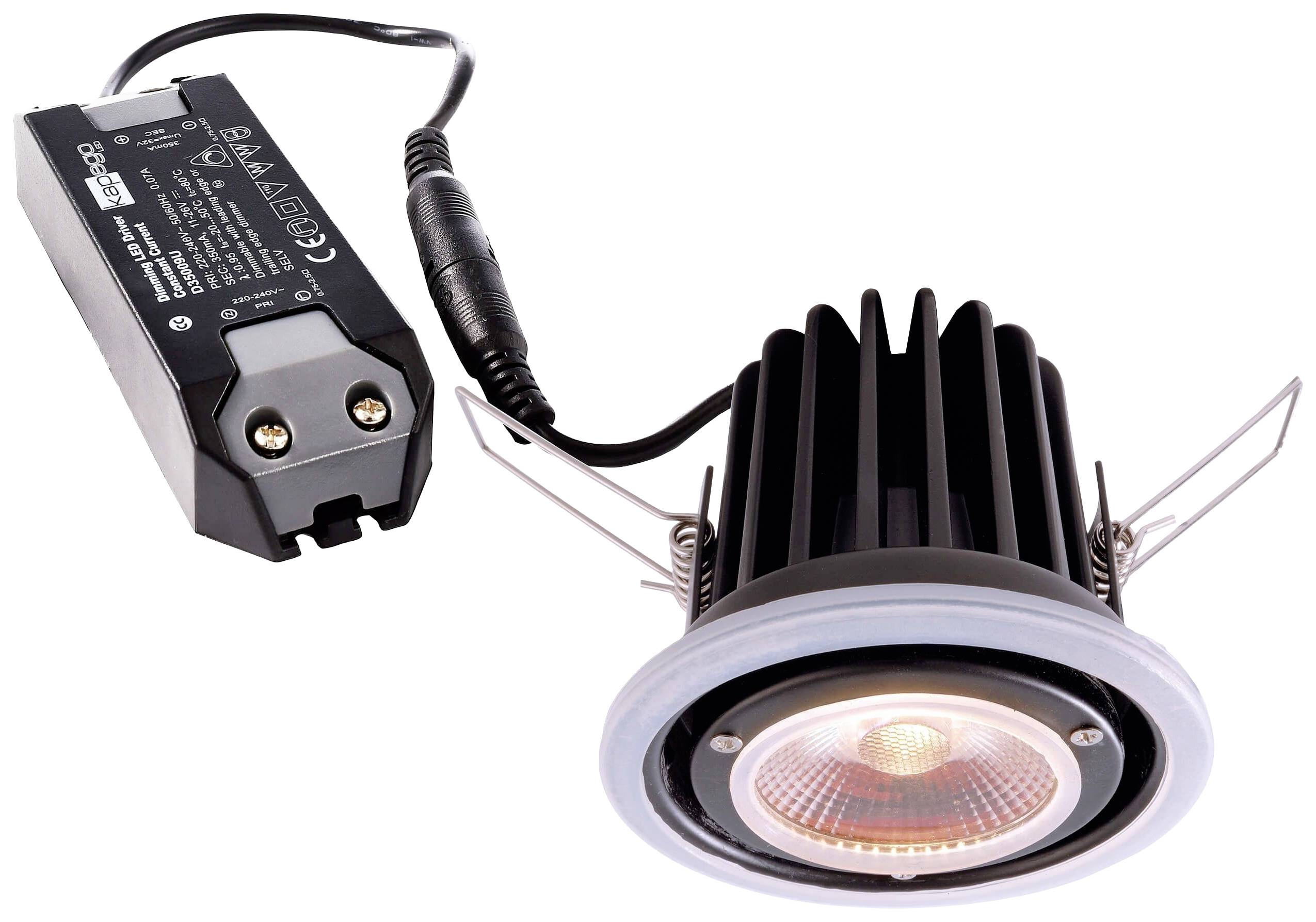 Deko Light 565192 COB LED-inbouwlamp Energielabel: G (A - G) LED LED vast ingebouwd 9 W Signaalwit (RAL 9003)