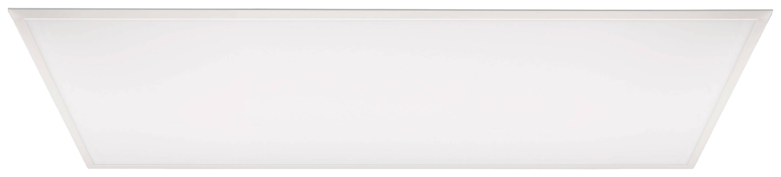 Pravokutna, ravna LED stropna svjetiljka u bijeloj boji, pogodna za moderne prostore.