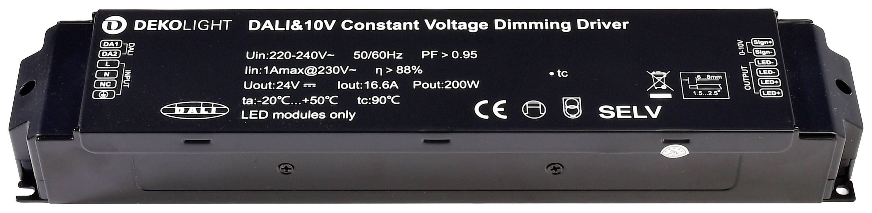 Deko Light BASIC, DIM, CV LED transformator konstantni napon 0 mA - 8.30 A 24 V/DC 1 St.
