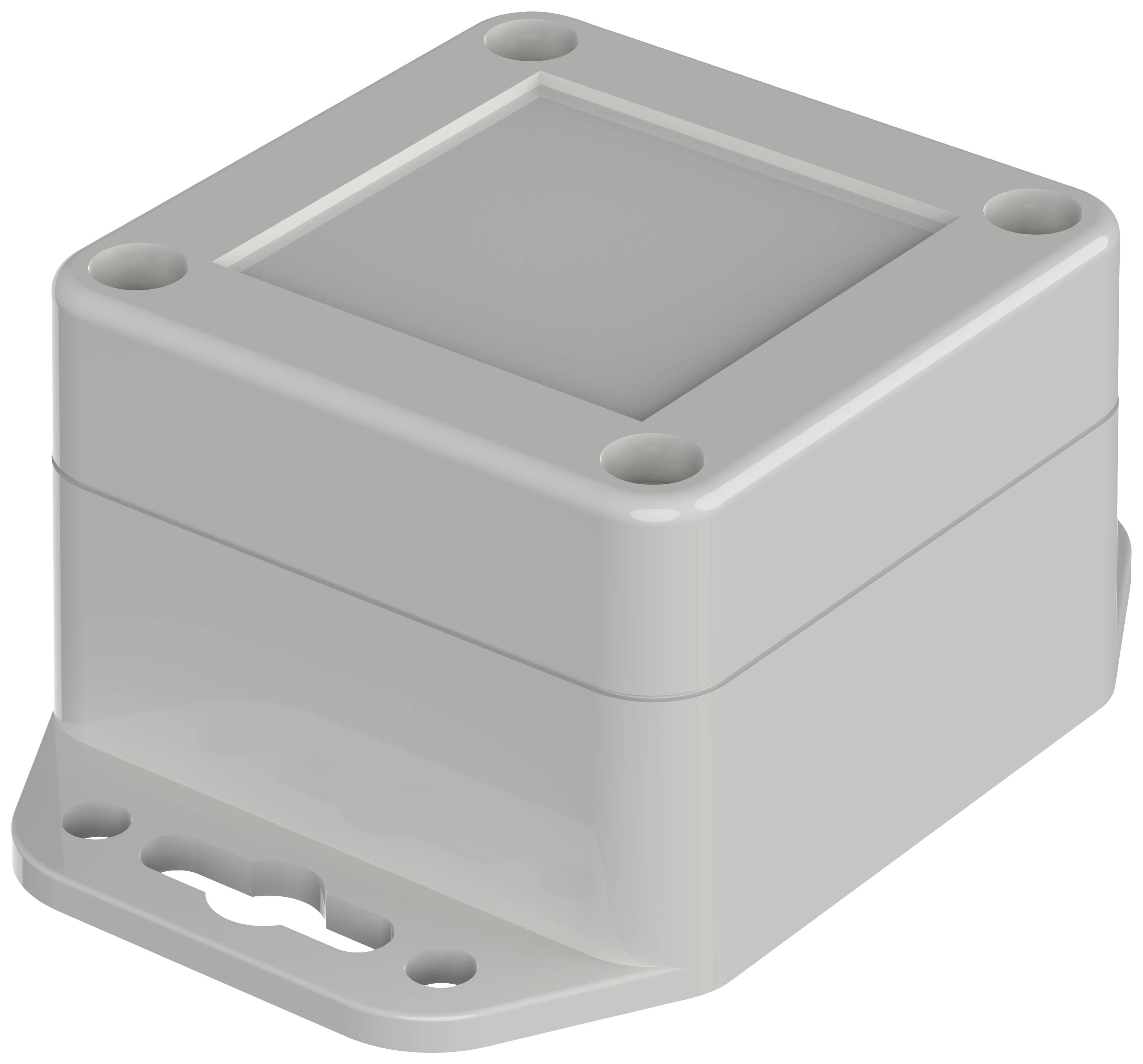 Bopla Euromas X, XT 060604 WL 7035 07806064 kućište s prirubnicom 60 x 60 x 40.10 ABS svijetlosiva (RAL 7035) 1 St.