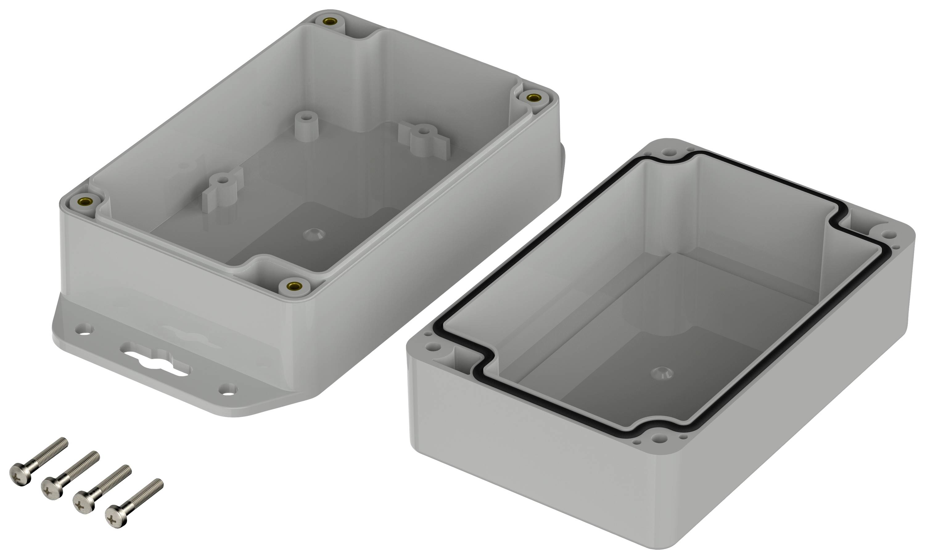 Bopla Euromas X ,XT 120806 WL 7035 07812086 kućište s prirubnicom 120 x 80 x 60.20 ABS svijetlosiva (RAL 7035) 1 St.-1