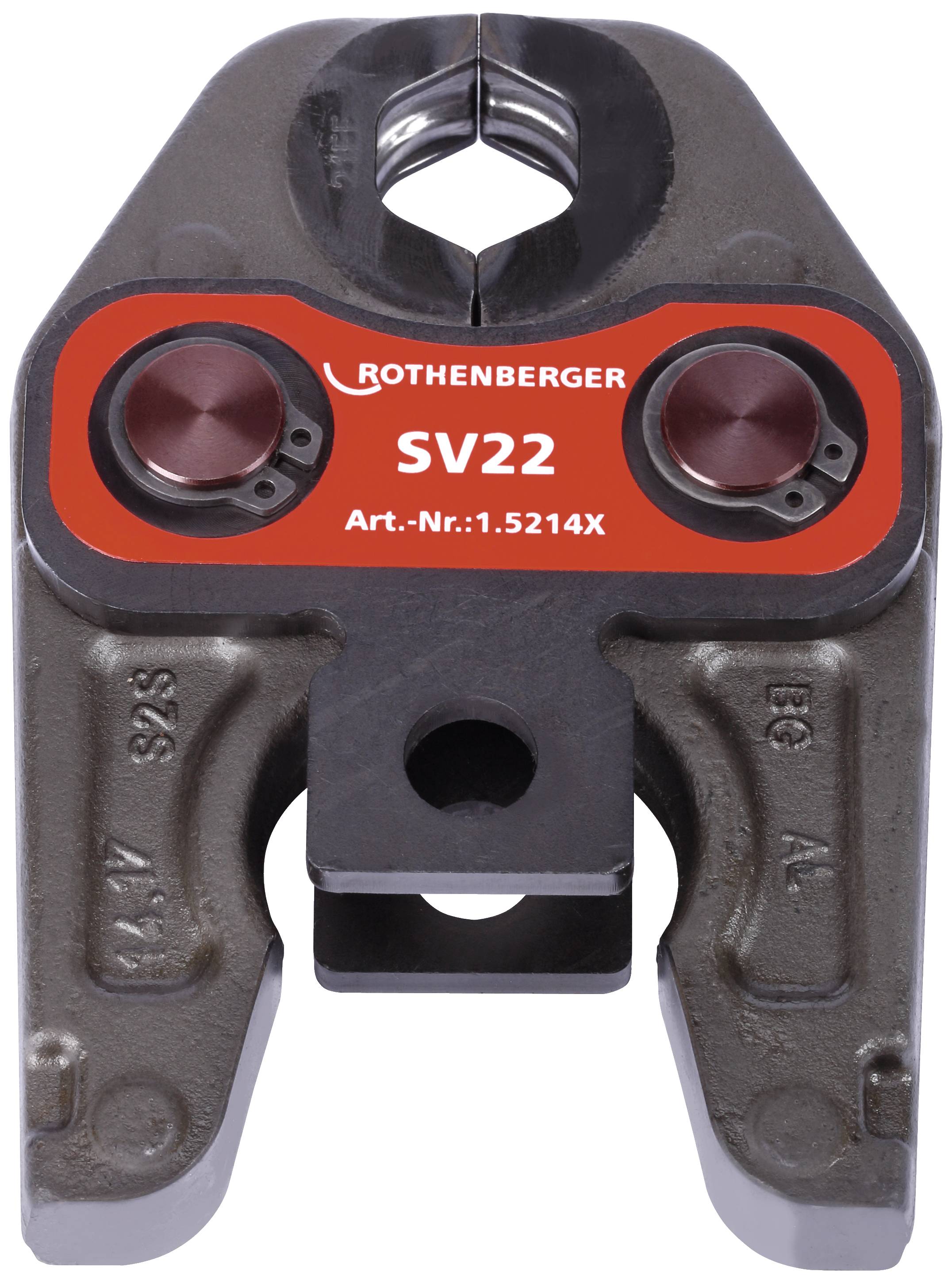 Rothenberger preša za pritiskanje model SV22, Art.-br.: 1.5214X, u robusnom metalnom kućištu, pogodna za profesionalne spajanja sustava cijevi.