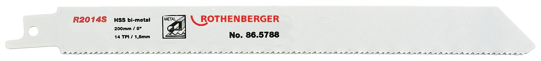 Rothenberger 865788 Universeel zaagblad, 200 x 20 x 0,9-verpakking van 5 stuks Zaagbladlengte 200 mm 5 stuk(s)