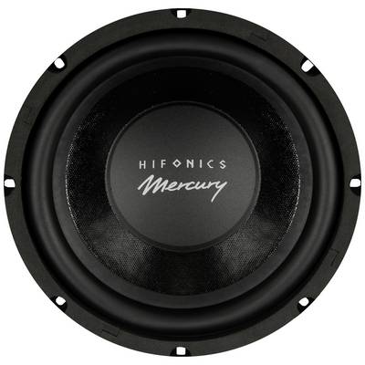 Zvučnici s natpisom 'Hifonics Mercury' na membrani, crna obloga.