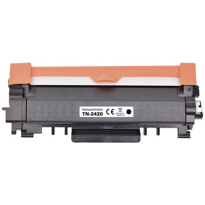 Toner kaseta za printer oznake 'TN-2420', zamjenski model, crna s narančastom ručkom.