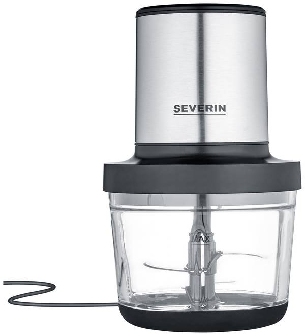 Severin KM 3867 sjeckalica 400 W crna (mat), plemeniti čelik (brušeni), staklo