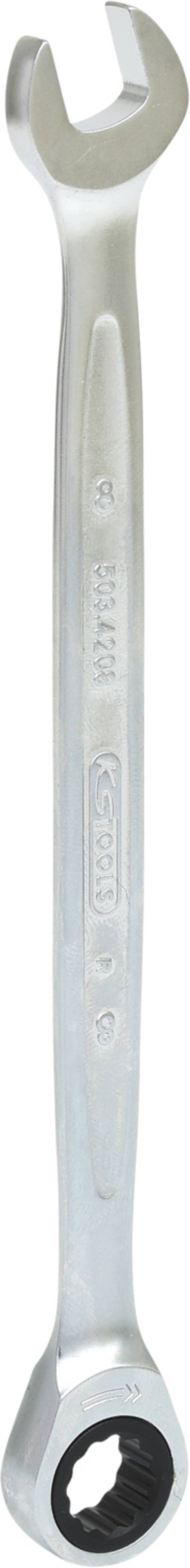 KS Tools 503.4208 5034208 viličasto okasti ključ s račnom  Veličina ključa (metrička) (naslov) 8 mm