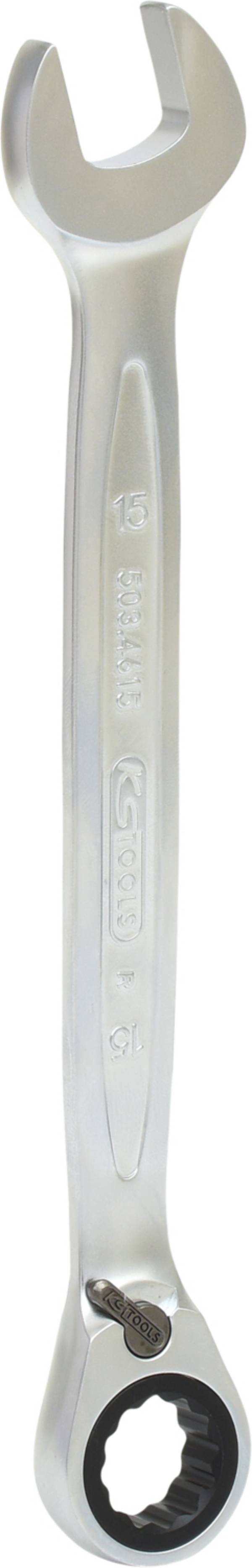 KS Tools 503.4615 5034615 viličasto okasti ključ s račnom  Veličina ključa (metrička) (naslov) 15 mm