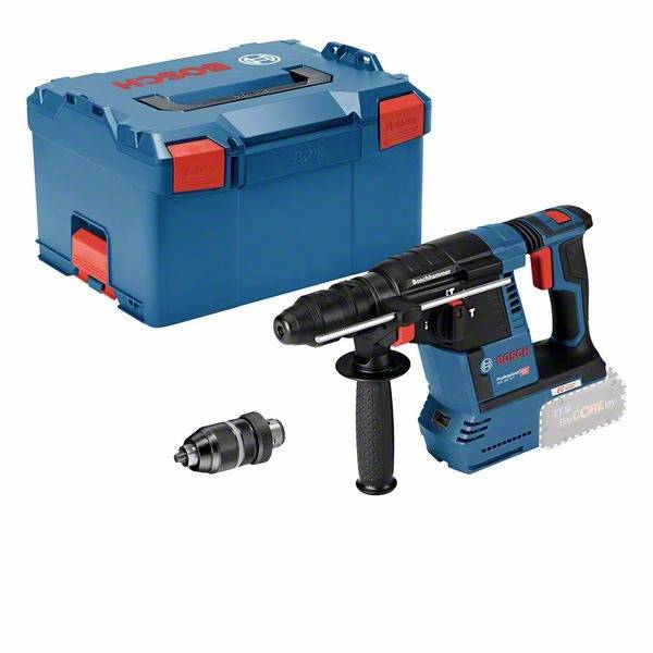 Bosch Professional GBH 18V-26 F solo SDS-Plus-Borrhammare batteri 18 V Li-Ion borstfri, inkl. v&auml;ska, exkl. batteri/laddare, Utan laddare