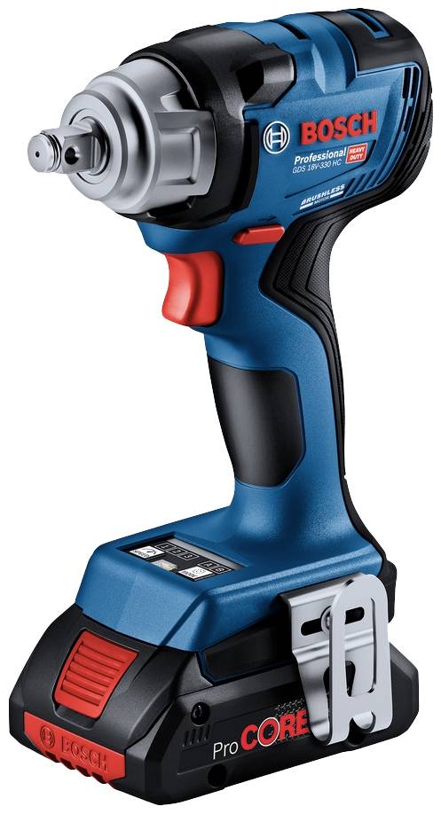 Bosch Professional GDS 18V-330 HC solo 06019L5000 Mutterdragare batteri 18 V Li-Ion exkl. batteri/laddare