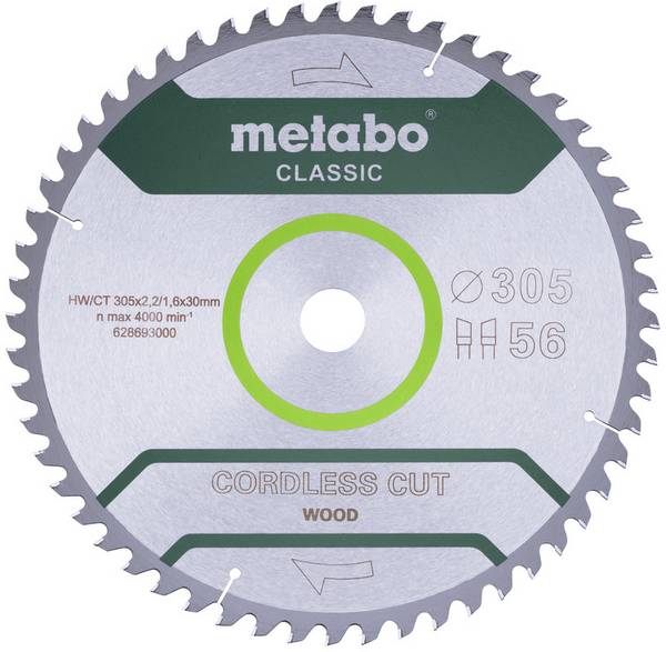 Metabo  628694000 list kružne pile 305 x 30 mm Broj zubaca (po inču): 56 1 St.
