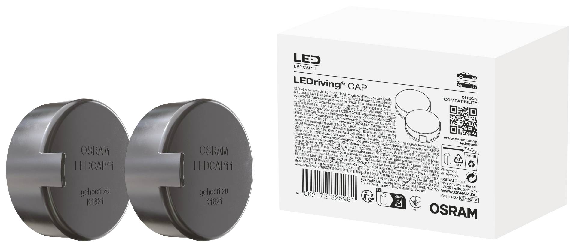 Osram Automotive Lampfitting (auto) LEDCAP11 Bouwvorm (autolamp) Adapter für Night Breaker H7-LED