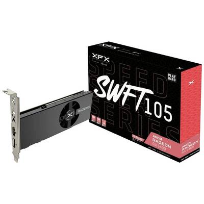 XFX grafička kartica AMD Radeon RX 6400 SWFT105 Gaming 4 GB GDDR6-RAM PCIe HDMI™, DisplayPort nisko profilna, AMD FreeSy-0