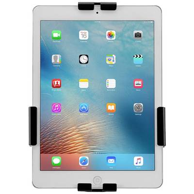 Tablet u nosaču prikazuje početni zaslon sa standardnim ikonama poput poruka, glazbe i postavki.