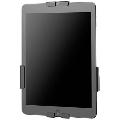 Tablet učvršćen u nosaču, s crnim zaslonom i četiri stezaljke na uglovima.