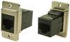 Cliff CP30724M3 DUALSLIM METAL CAT3 RJ12 M3 CP30724M3 adapter, ugradbeni nikal, crna 1 St.