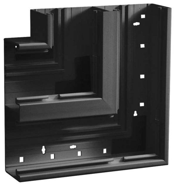 Hager BR652105D9011 plosnati kutnik plosnati kutnik (Š x D) 210 mm x 68 mm 1 St. crna