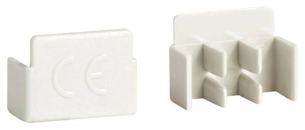 Hager KZ023A Hager KZ023A eindkappen 3-polig set = 10 stuks End cap Wit 1 stuk(s)