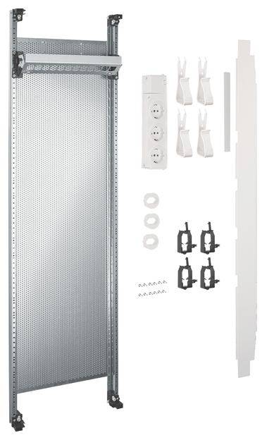 Hager UF21NW Hager UF21NW complete veld multimedia universele 900 mm 1-veld en patchmodule Compleet veld 1 stuk(s)