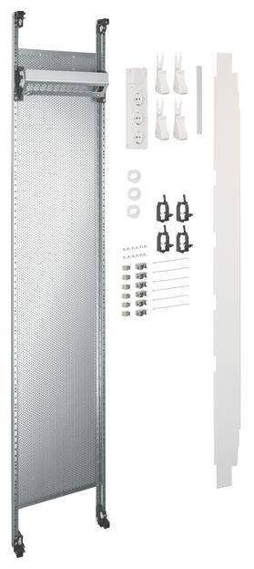 Hager UF511NW Hager UF511NW complete veld multimedia universeel 1350mm 1-veld m.6xpatchmod. RJ45 Compleet veld 1 stuk(s)