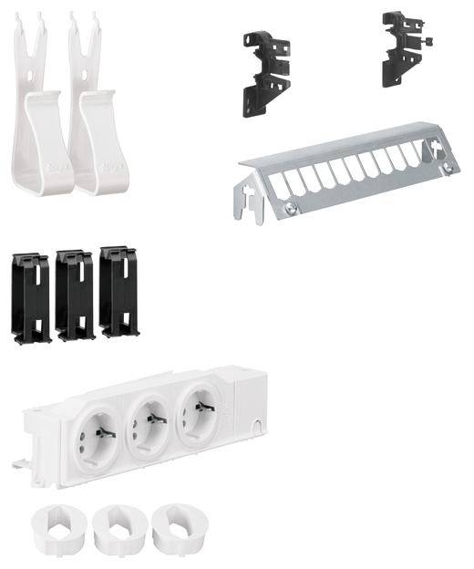 Hager UM00M2 Hager UM00M2 multimediaset univers m. 3xstopcontact 12xpatchpanel en RJ45 Multimedia-kit Meerdere kleuren 1 stuk(s)