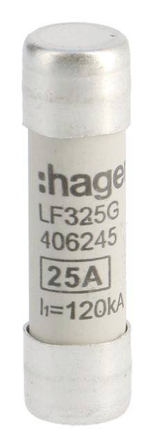 Hager LF325G LF325G Buiszekering (&Oslash; x l) 10 mm x 38 mm Inhoud 10 stuk(s)