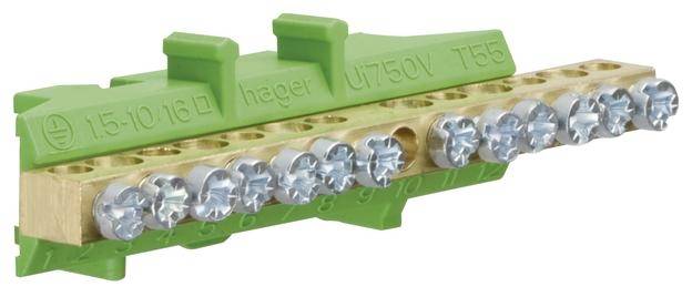 Hager KM13E Klem Voor DIN-rail montage 1 stuk(s) Piece