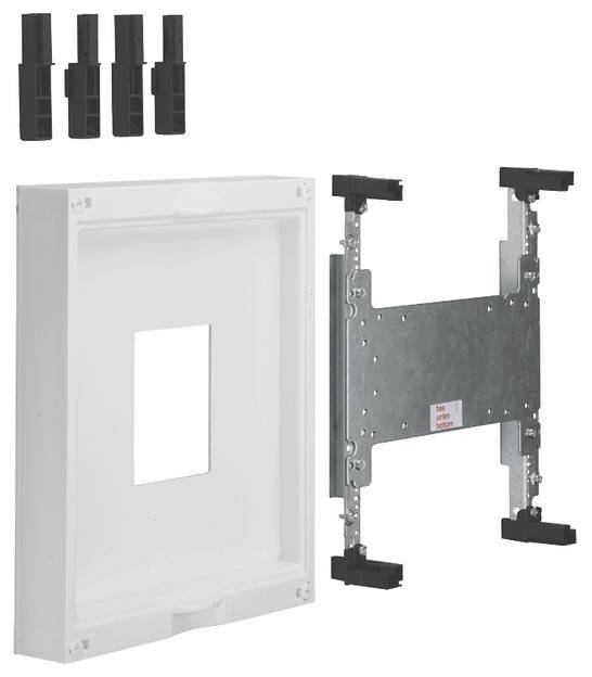 Hager UK21S1 Module universele N 300 x 250 mm v. lastscheidingsschakelaar 250/400A Bouwsteen Zuiver wit (RAL 9010) 250 A 1 stuk(s)