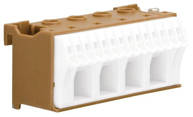Hager KN18P KN18P Klem Flexibel: - Massief: - Aantal polen: 18 1 stuk(s) Bruin Piece