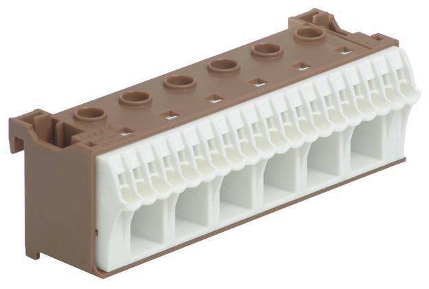 Hager KN26P KN26P Klem Flexibel: - Massief: - 1 stuk(s) Bruin