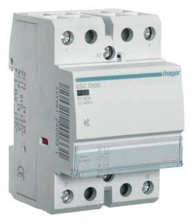 Hager ESC240S Installatiezekeringautomaat 2x NO 4000 W 230 V Low Noise 1 stuk(s)