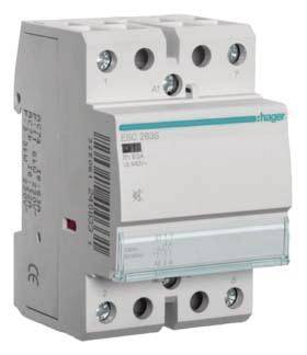 Hager ESC263S Installatiezekeringautomaat 2x NO 6500 W 230 V Low Noise Piece 1 stuk(s)