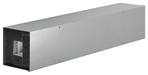 Pravokutni metalni ventilacijski kanal s izoliranom unutarnjom stijenkom za upotrebu u sustavima ventilacije.