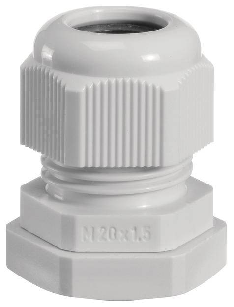 Hager VZ020M Wartel Met trekontlasting M20 M20 Plastic Grijs 1 stuk(s)