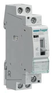 Hager ETC225S Contactor 2x NO 230 V met overspanningsbescherming Single 1 stuk(s)