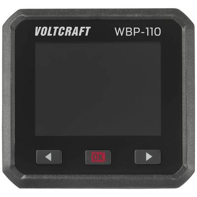 Pravokutni digitalni mjerni uređaj s natpisom 'VOLTCRAFT WBP-110' gore i dvije strelice te OK tipkom dolje.
