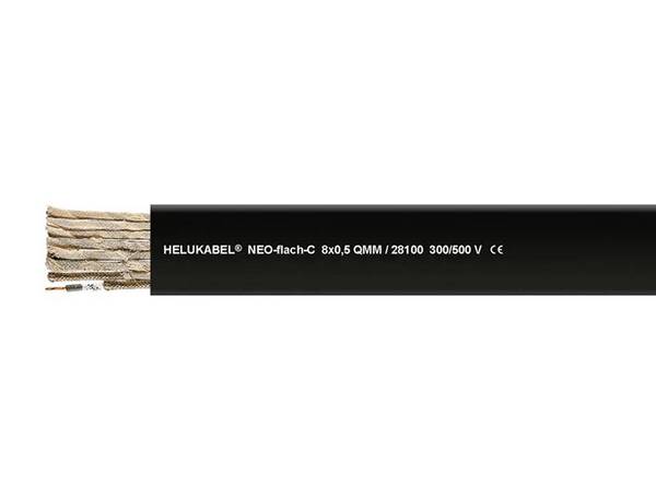 HELU  plosnati tračni kabel 4 G 2.5 mm² + 4 G 2.5 mm² crna 28102-500 500 m