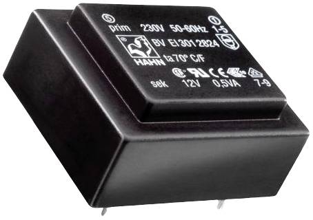 Hahn BV EI 306 2061 Printtransformator 1 x 230 V 1 x 9 V/AC 2.6 VA
