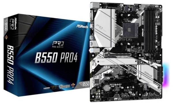 ASRock B550 Pro4 matična ploča Baza AMD AM4 Faktor oblika (detalji) ATX Set čipova matične ploče AMD® B550