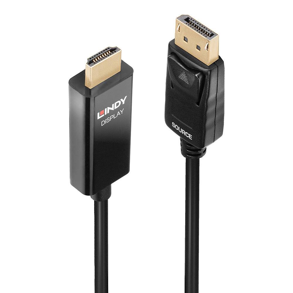 LINDY 40928 DisplayPort-kabel HDMI Aansluitkabel DisplayPort-stekker, HDMI-A-stekker 5 m Meerdere kleuren