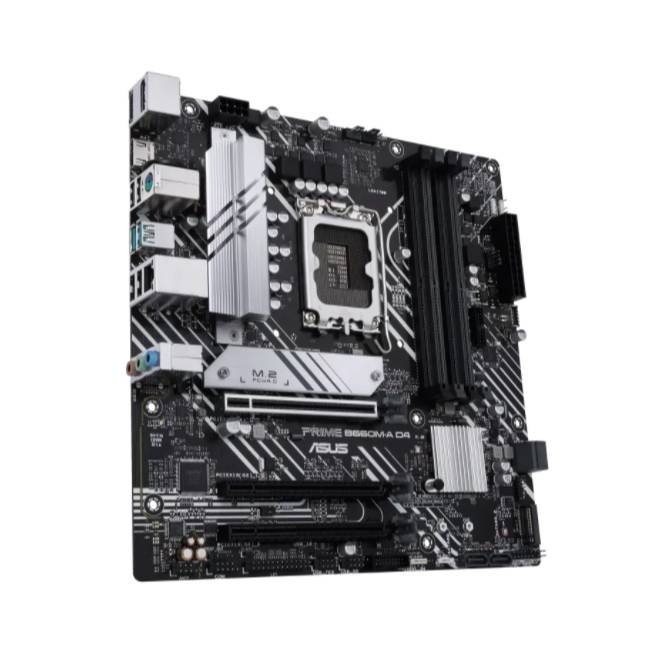 Slika prikazuje matičnu ploču računala, model ASUS Prime B550M-A, s nekoliko utora i priključaka za komponente PC-a.