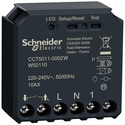 Crni električni upravljački uređaj tvrtke Schneider Electric, model CCT5011-0002W, s priključcima i oznakama na prednjoj strani.