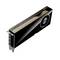 Crna NVIDIA grafička kartica sa zlatnim naglaskom i ventilatorom, prikazuje nekoliko priključnih mogućnosti sa strane.