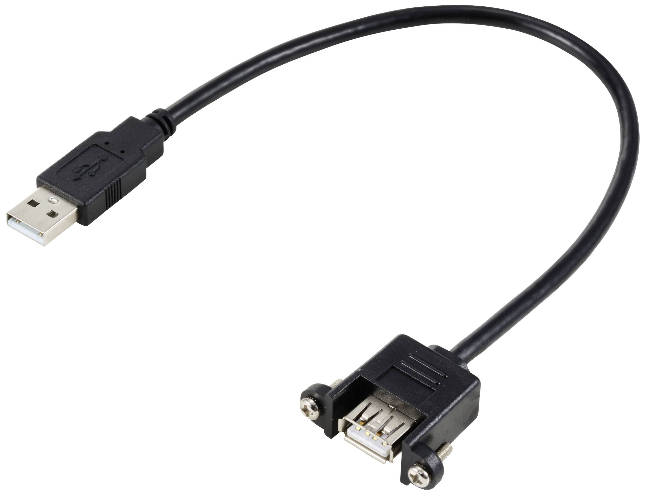 USB produžni kabel s muškim i ženskim priključkom, omogućava priključivanje USB uređaja na većoj udaljenosti.