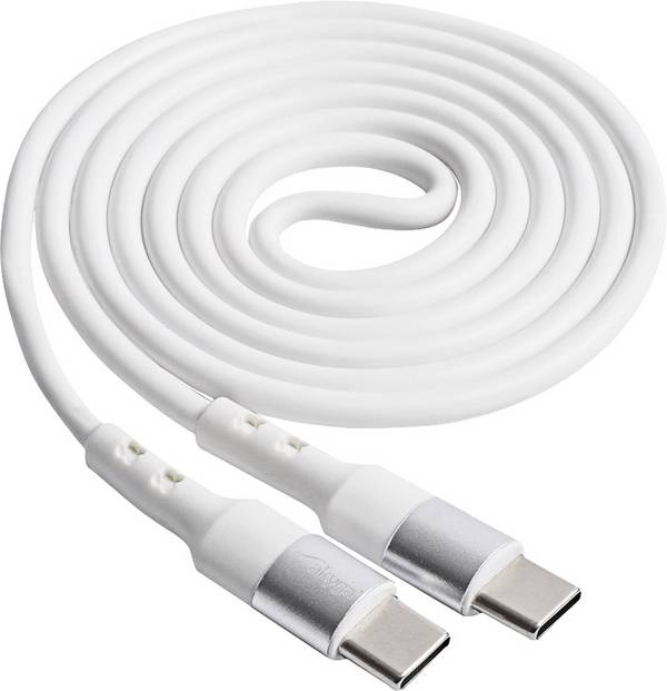 Akyga USB kabel  USB 2.0 USB-C® utikač, USB-C® utikač 1.00 m bijela  AK-USB-40
